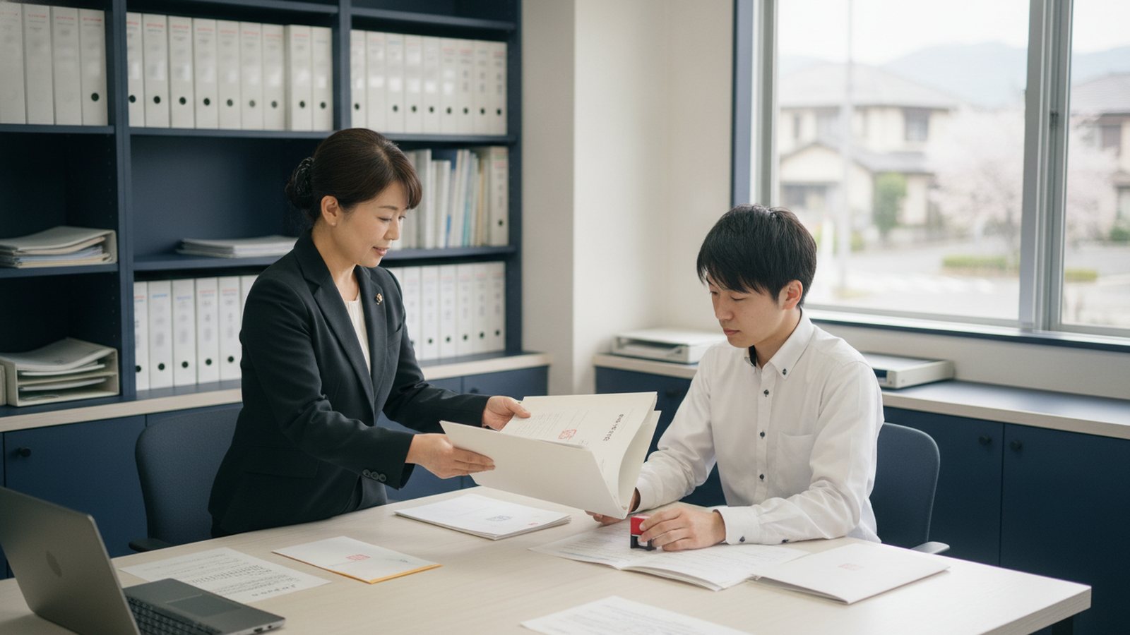 司法書士の補助者が退職する前に、登記書類の工程を割って残す