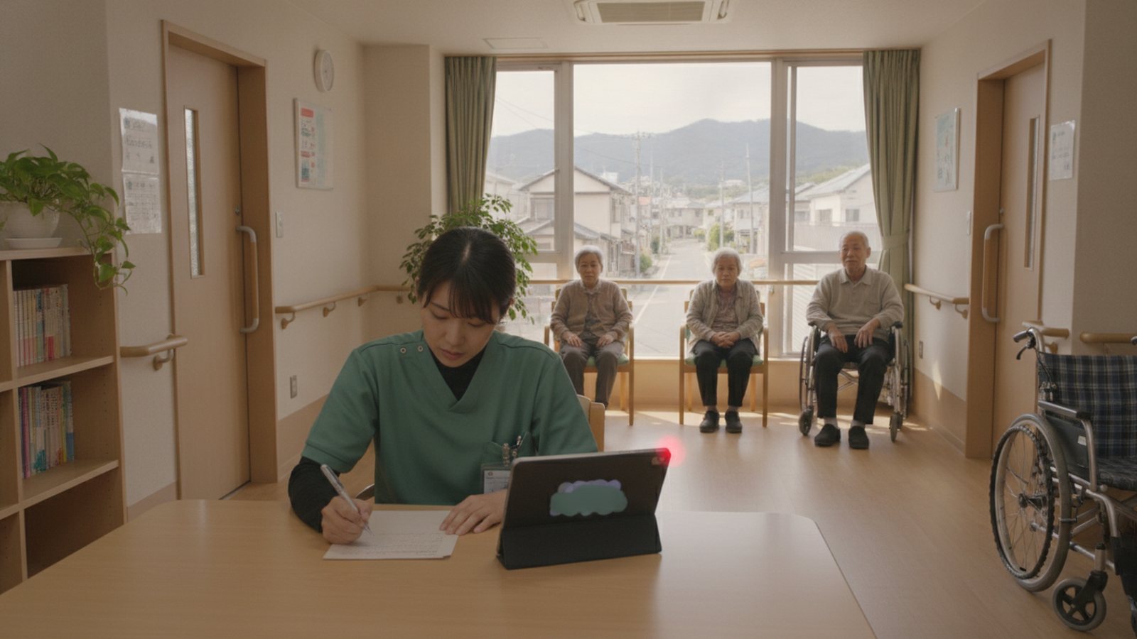 介護のバイタル入力をタブレットで定着させる、端末の台数と予備の紙の決め方