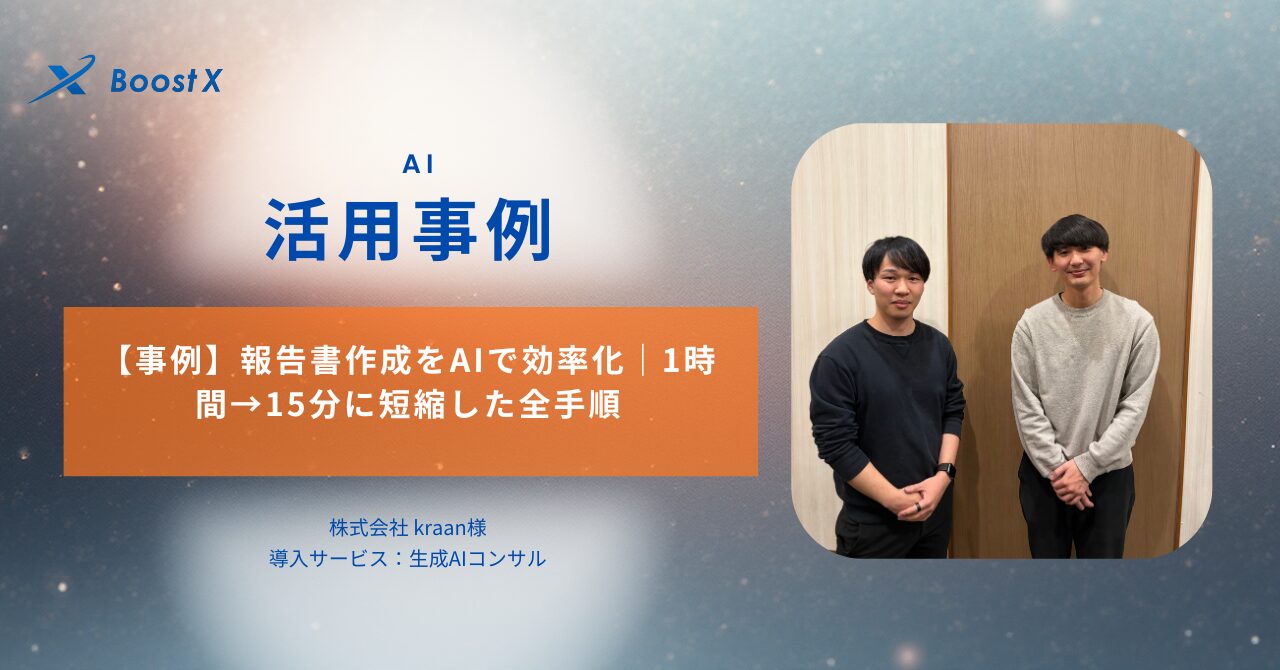 【事例】報告書作成をAIで効率化｜1時間→15分に短縮した全手順