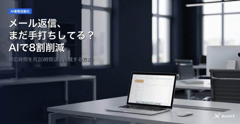 まだメール返信を手打ちしてる？AI自動化で対応時間が8割減のアイキャッチ画像