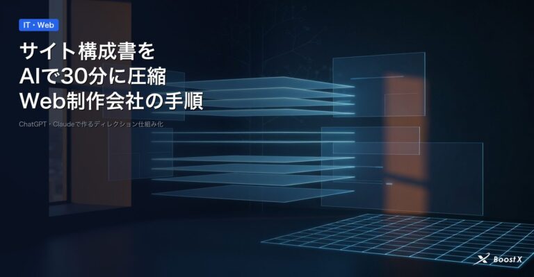 Web制作会社のサイト構成書をChatGPTやClaudeのAIで作成する手順とプロンプト設計