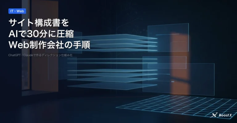 Web制作会社のサイト構成書をChatGPTやClaudeのAIで作成する手順とプロンプト設計