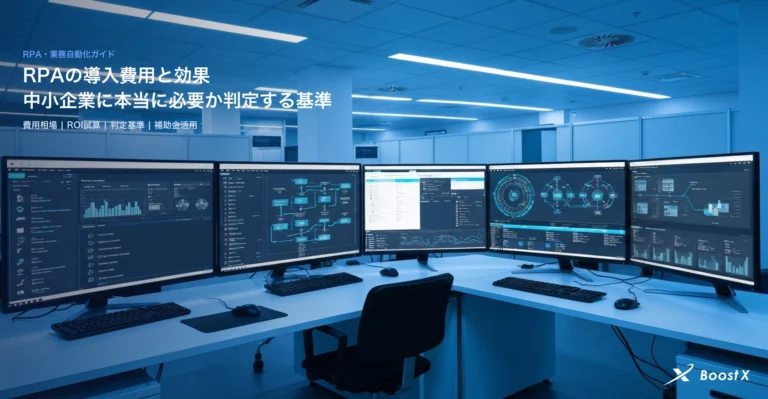 RPA 導入費用 中小企業 費用対効果