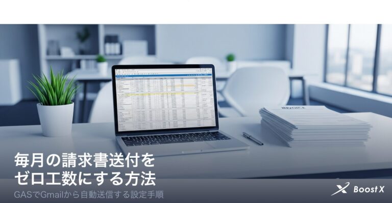 GASで請求書をメール自動送信する方法のアイキャッチ画像
