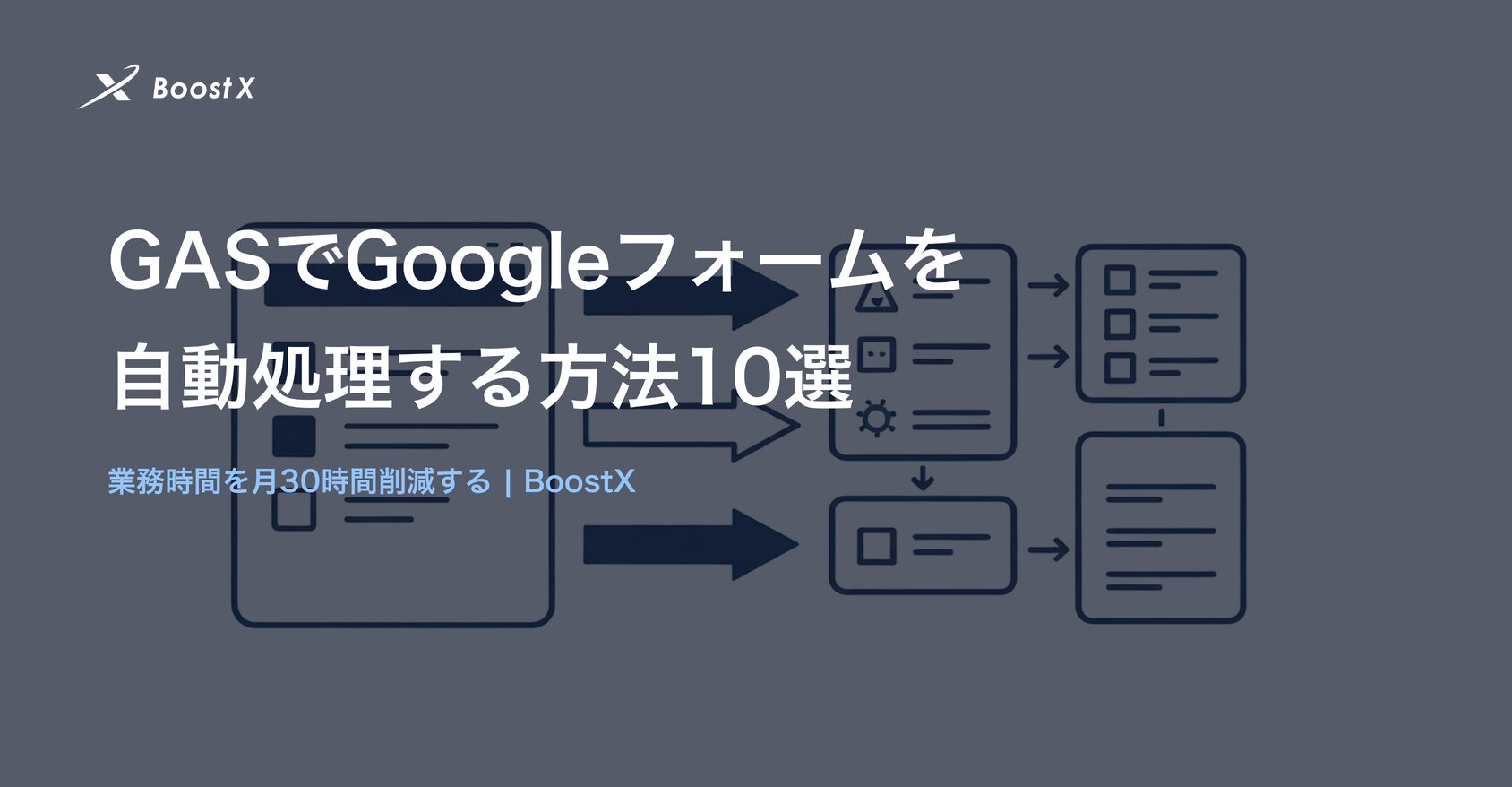 GASでGoogleフォームの回答を自動処理する方法10選のイラスト