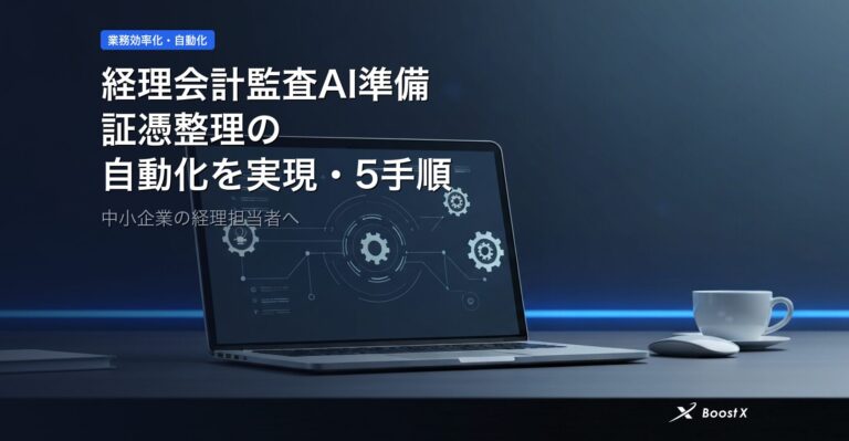 経理会計監査AI準備｜証憑整理の自動化を実現する5手順 アイキャッチ