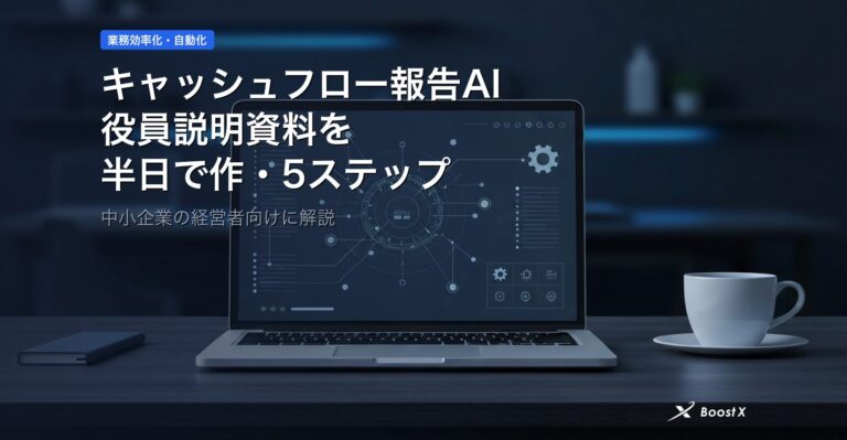 キャッシュフロー報告AI｜役員説明資料を半日で作る5ステップ アイキャッチ