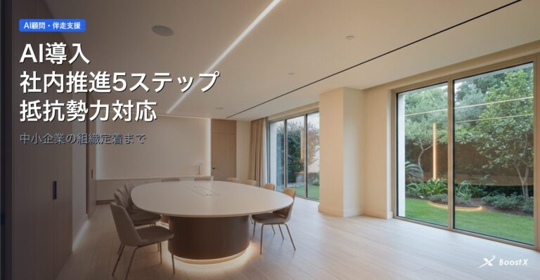AI導入社内推進5ステップ抵抗勢力対応 アイキャッチ