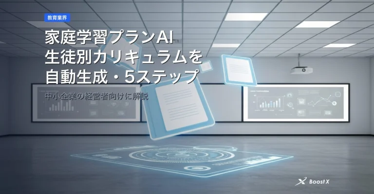 家庭学習プランAI｜生徒別カリキュラムを自動生成する5ステップ アイキャッチ
