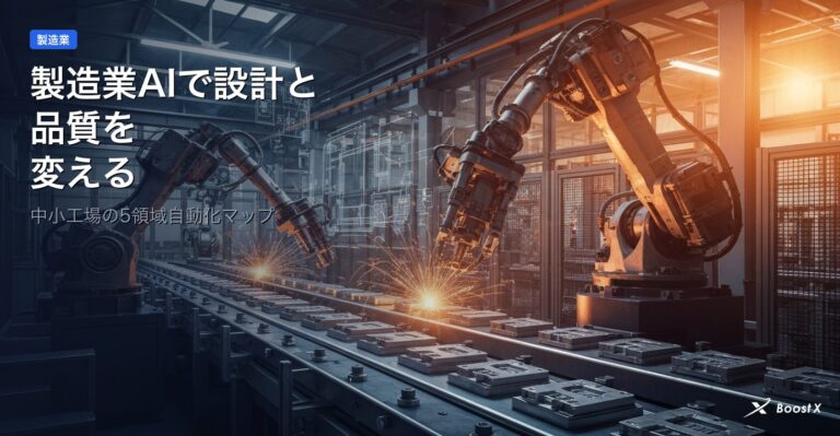 製造業AIで設計と品質を変える｜中小工場の5領域自動化マップ アイキャッチ