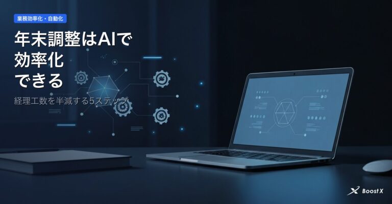 年末調整はAIで効率化できる｜経理工数を半減する5ステップ アイキャッチ