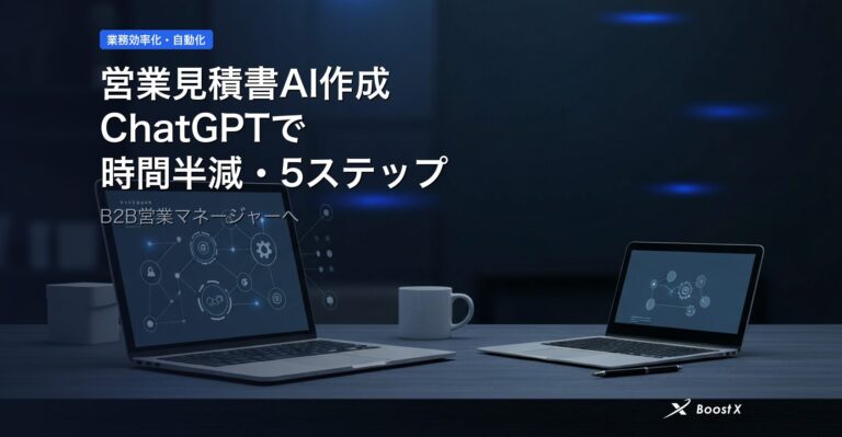 営業見積書AI作成｜ChatGPTで時間半減する5ステップ アイキャッチ