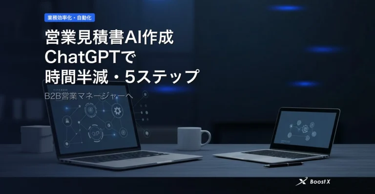 営業見積書AI作成|ChatGPTで時間半減する5ステップ アイキャッチ