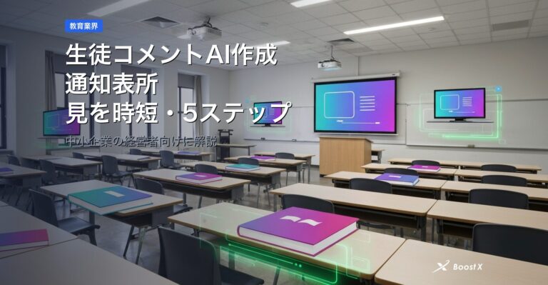 生徒コメントAI作成｜通知表所見を時短する5ステップ アイキャッチ