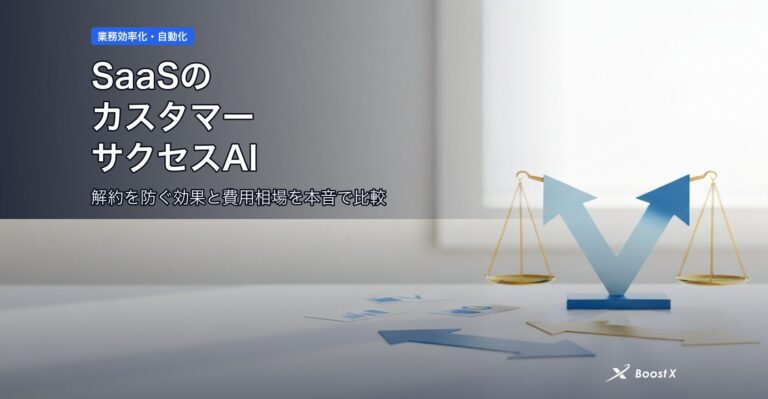 SaaSのカスタマーサクセスAI｜解約を防ぐ効果と費用相場を本音で比較 アイキャッチ