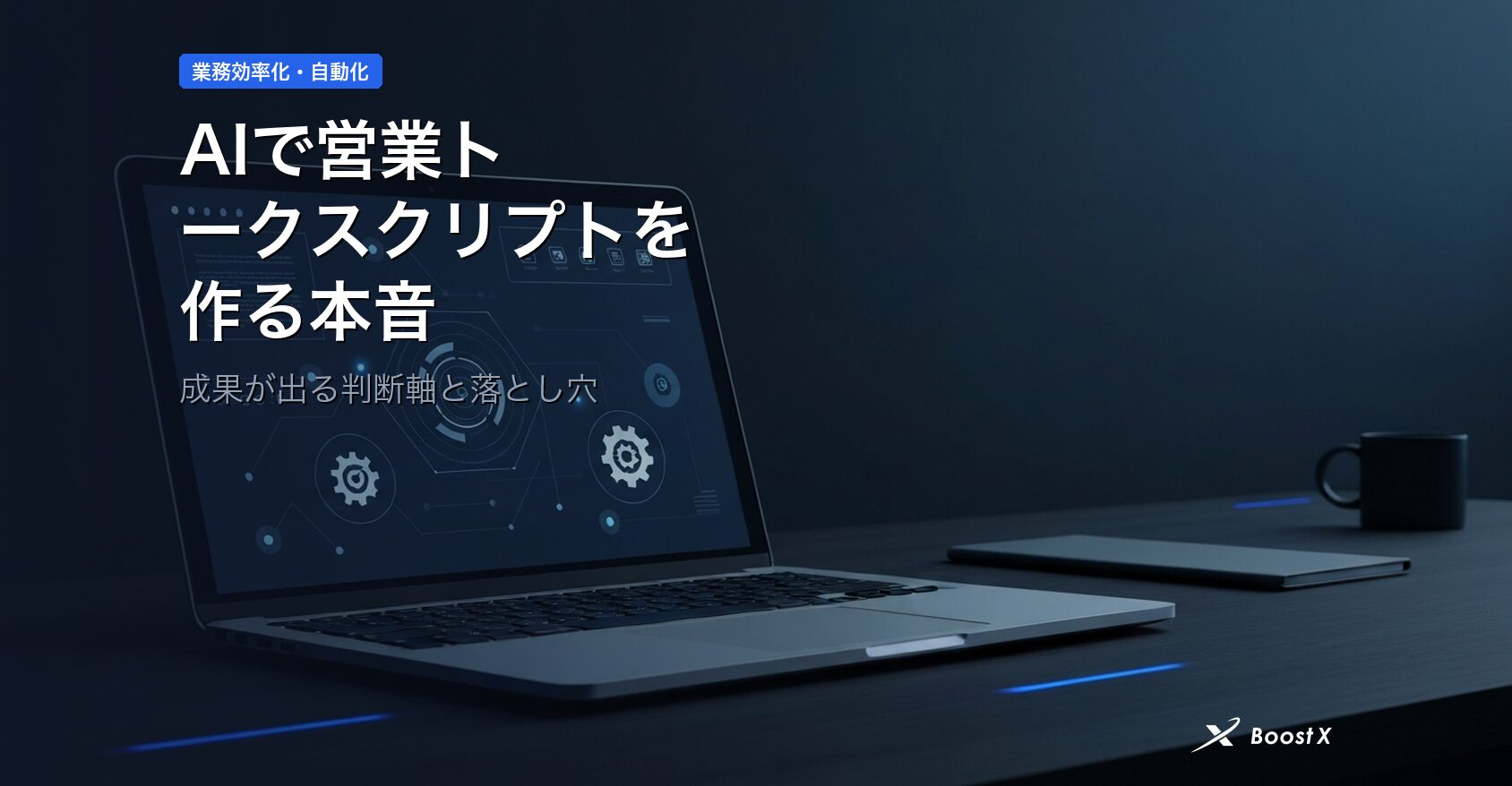 AIで営業トークスクリプトを作る本音｜成果が出る判断軸と落とし穴 アイキャッチ