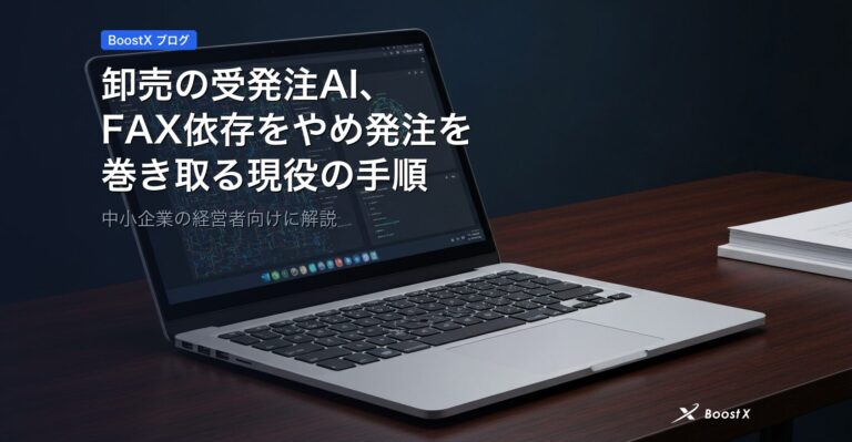 卸売の受発注AI、FAX依存をやめ発注を巻き取る現役の手順 アイキャッチ