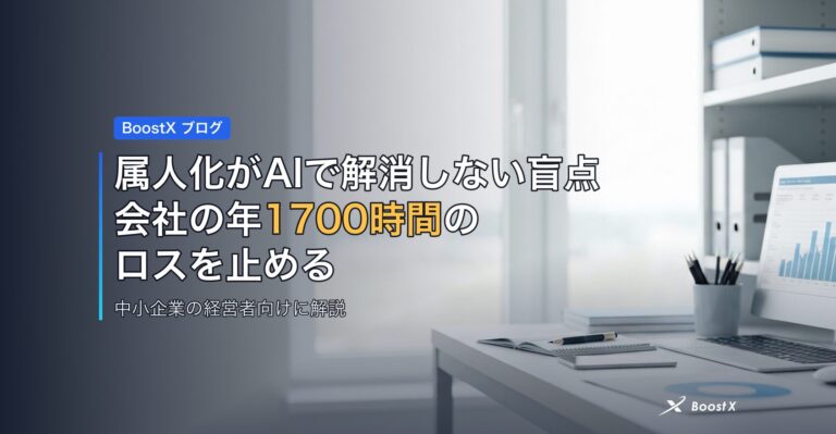属人化がAIで解消しない盲点｜会社の年1700時間のロスを止める アイキャッチ