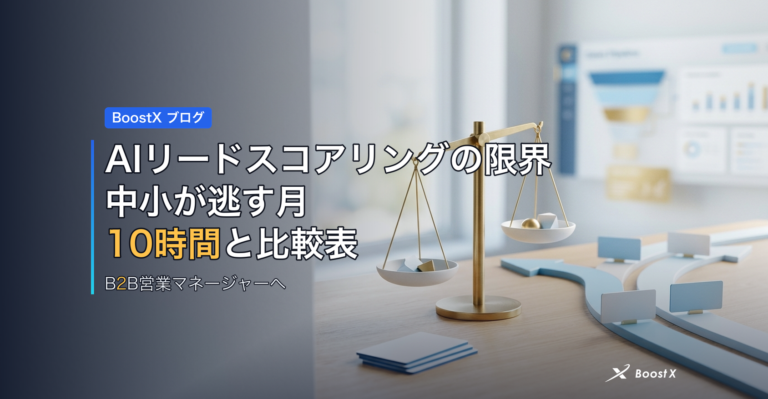 AIリードスコアリングの限界｜中小が逃す月10時間と比較表 アイキャッチ