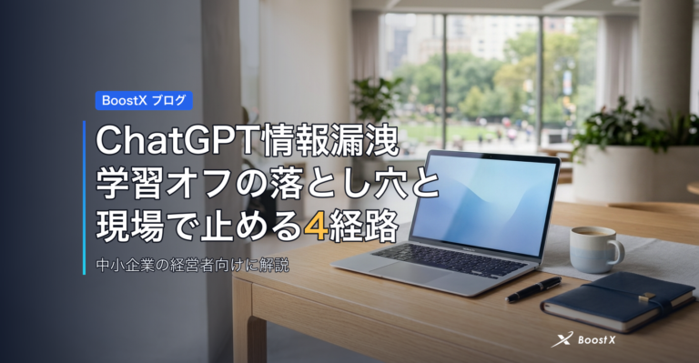 ChatGPT情報漏洩、学習オフの落とし穴と現場で止める4経路 アイキャッチ